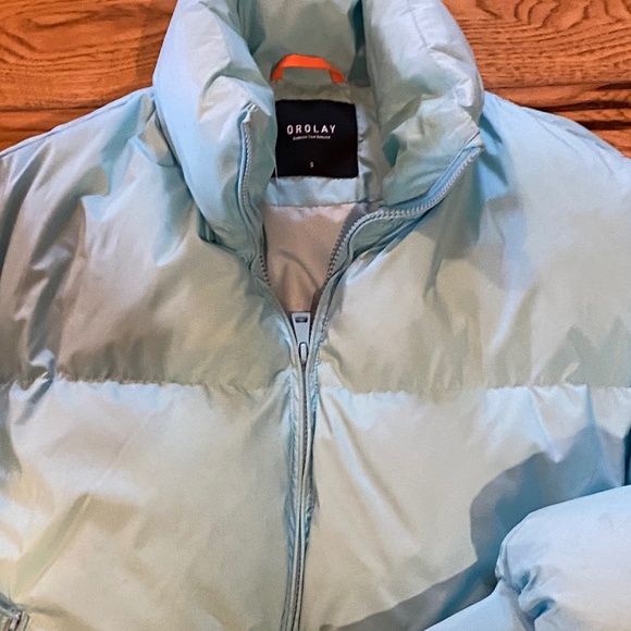 Women Light blue cropped jacket size S new without tag - Picture 4 of 5